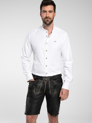 SPIETH & WENSKY Regular fit Traditional button up shirt 'Folker' in White: front