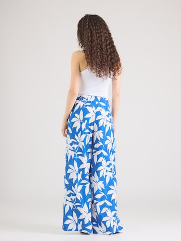 s.OliverWide Leg/ Široke nogavice Hlače - plava boja