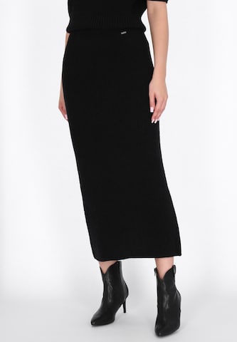 DreiMaster Vintage Rok 'Vintage' in Zwart: voorkant