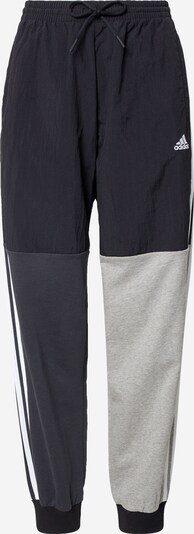 ADIDAS PERFORMANCE Pantalon de sport en gris chiné / noir, Vue avec produit