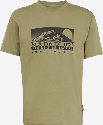 NAPAPIJRI T-Shirt 'QUITO' in Grün: predná strana