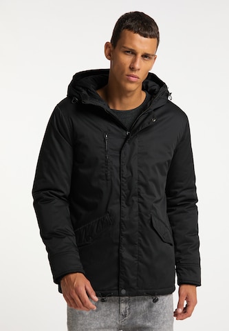 TUFFSKULL Winter Jacket in Black: front