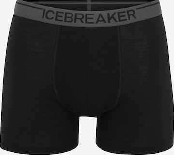 ICEBREAKER - Cueca desportiva 'Anatomica' em preto: frente