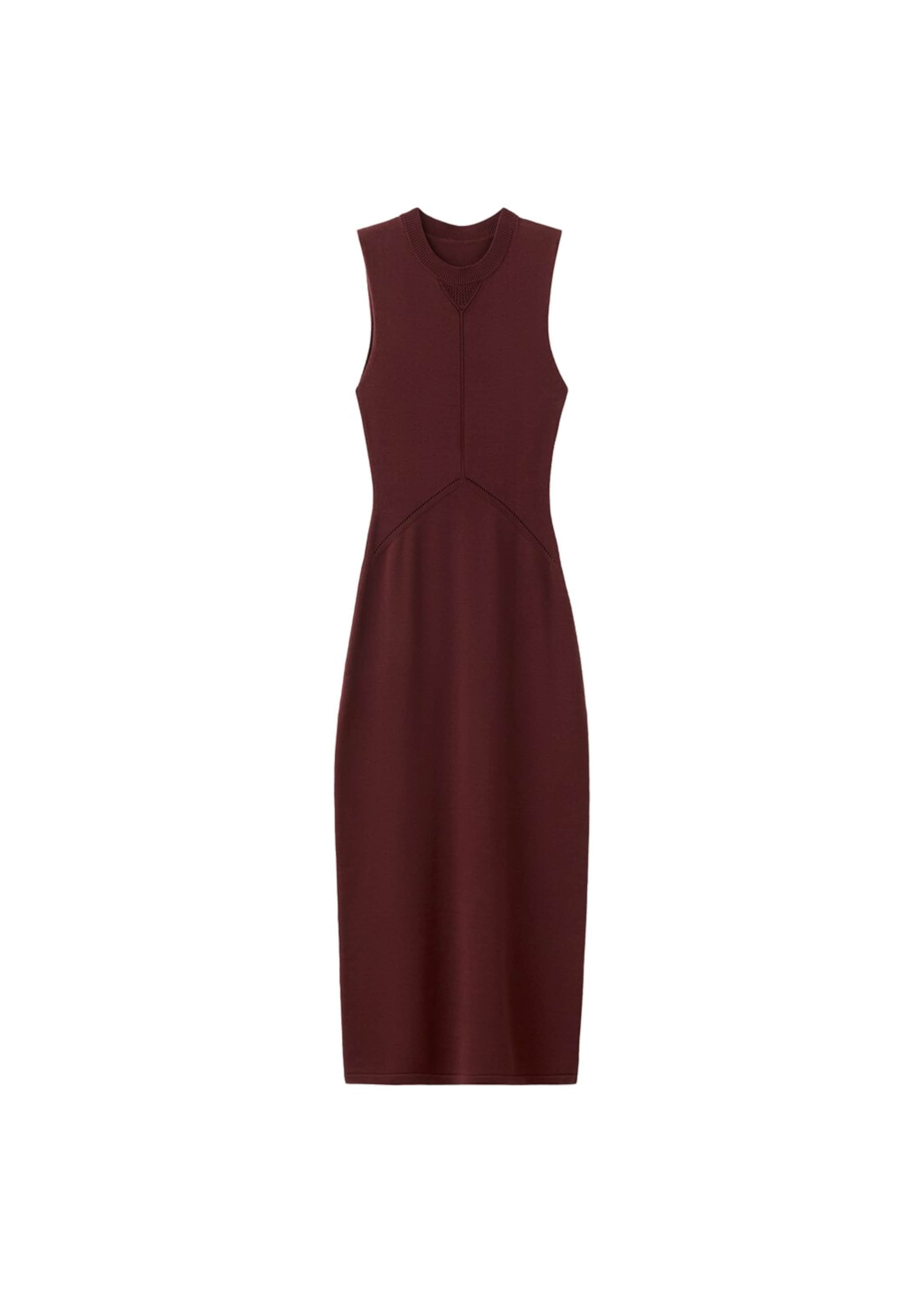 MANGO Kleid Apre' in weinrot, Produktansicht