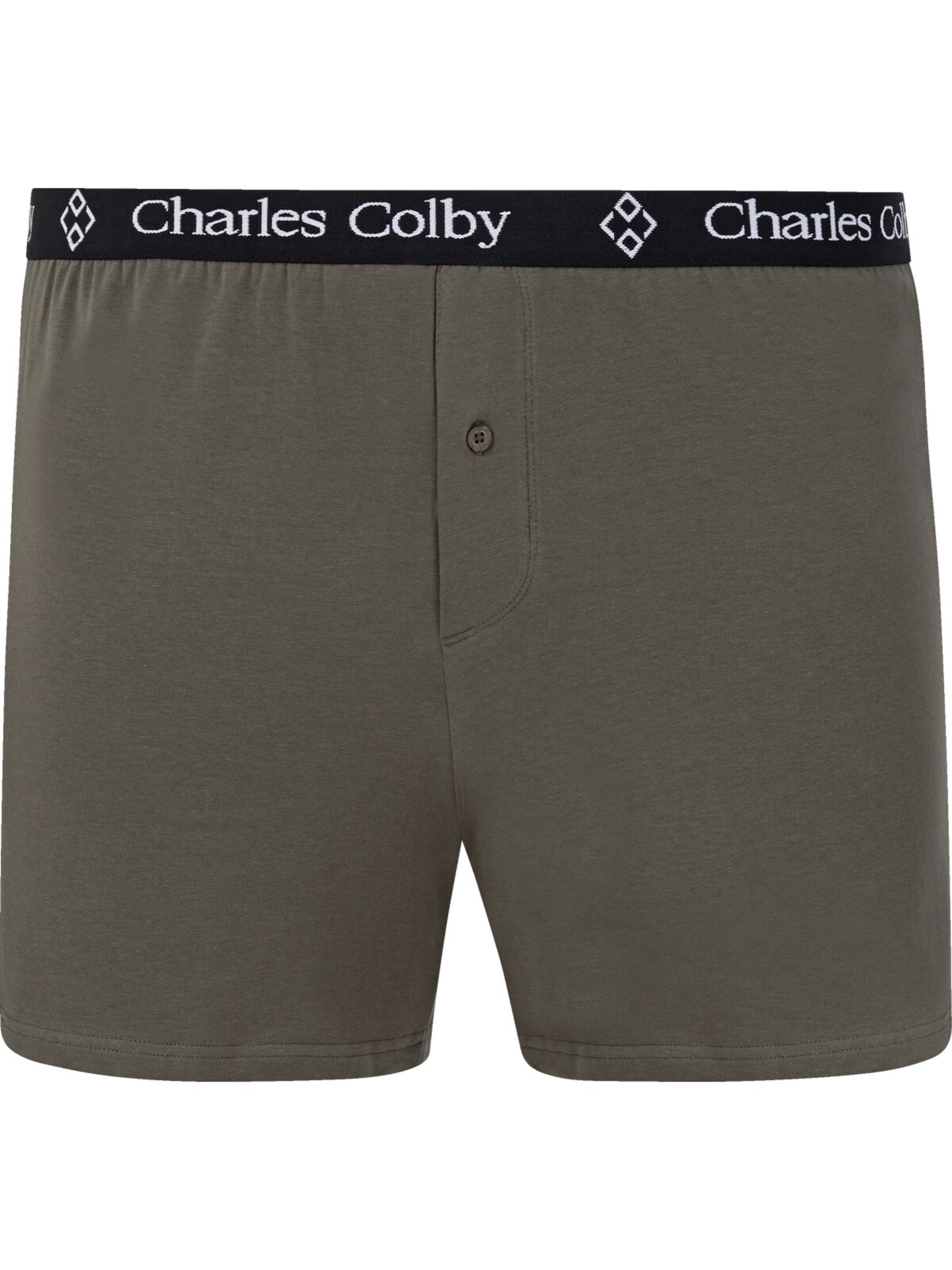 Charles Colby 2er Pack Boxershorts ' Lord Hawkins ' in Grün