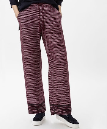 BRAX Wide leg Pants 'Maine' in Purple: front