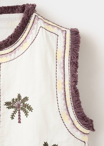 MANGO KIDS Vest 'Palmi' in Beige