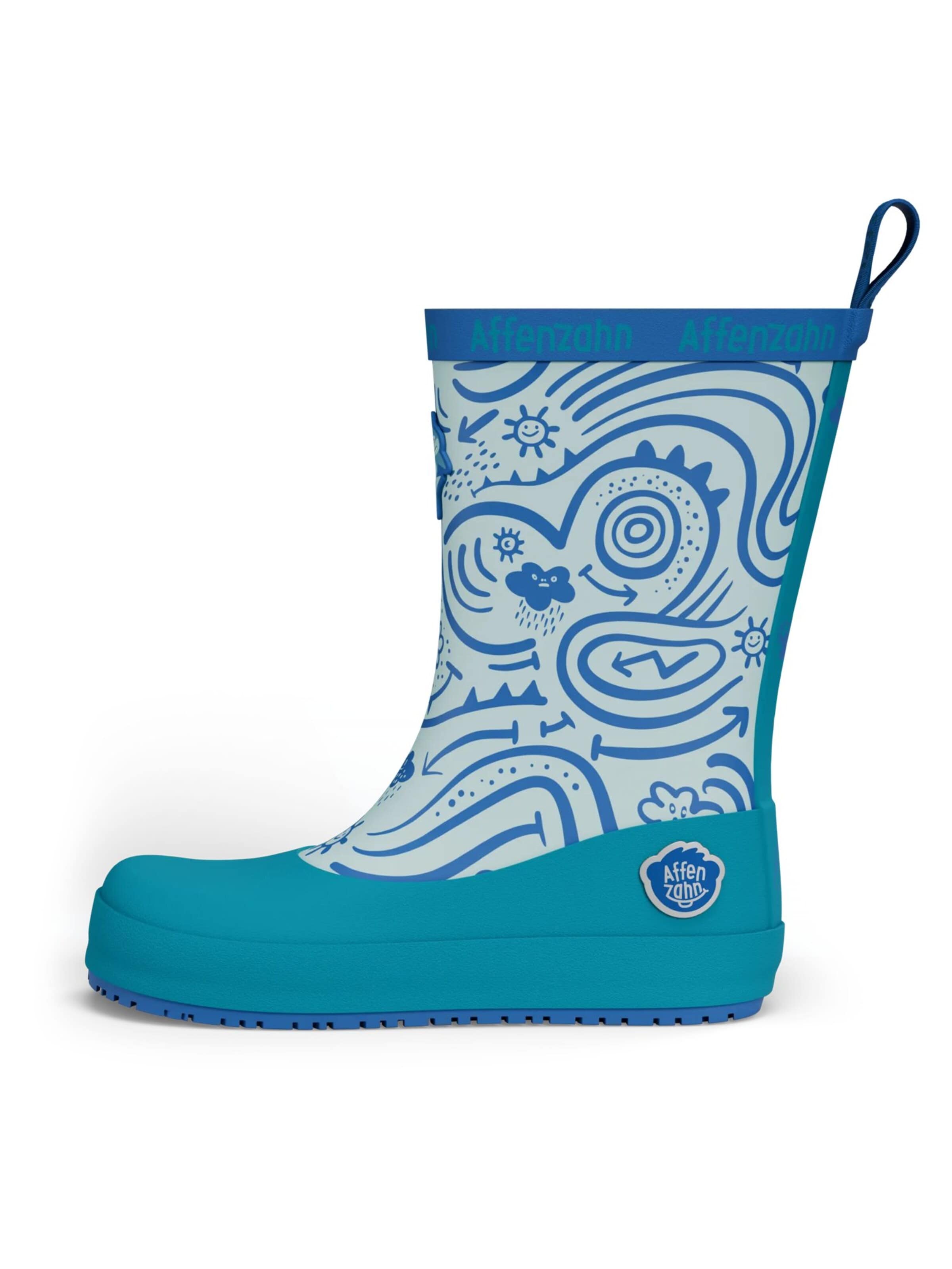 Affenzahn Gummistiefel 'Gummistiefel Vegan Plashy'‌‌‌‌‌‌ in Blau: Vorderseite