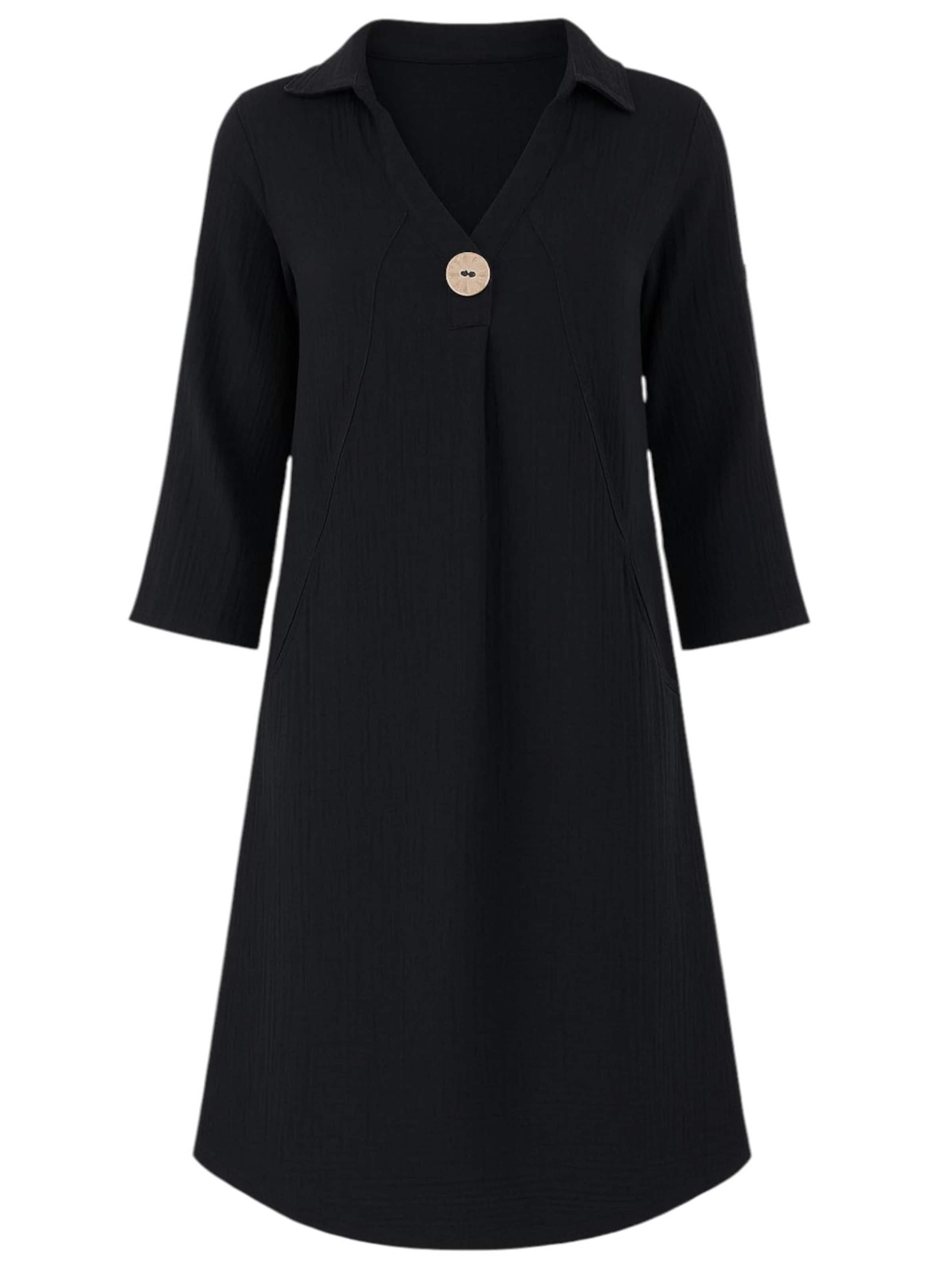 WENOR - Vestido de verano 'LUMA' en negro: frente