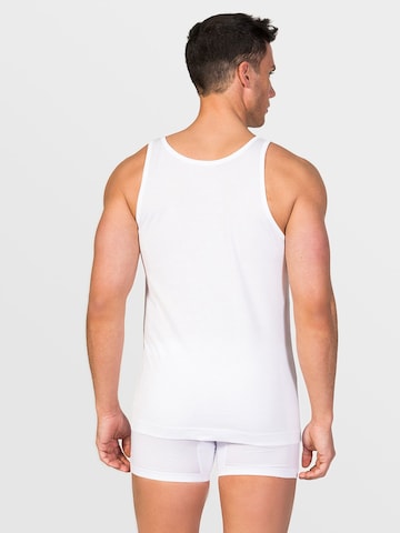 zd ZERO DEFECTS - Camiseta térmica 'Tank Top Mercerized Cotton' en blanco