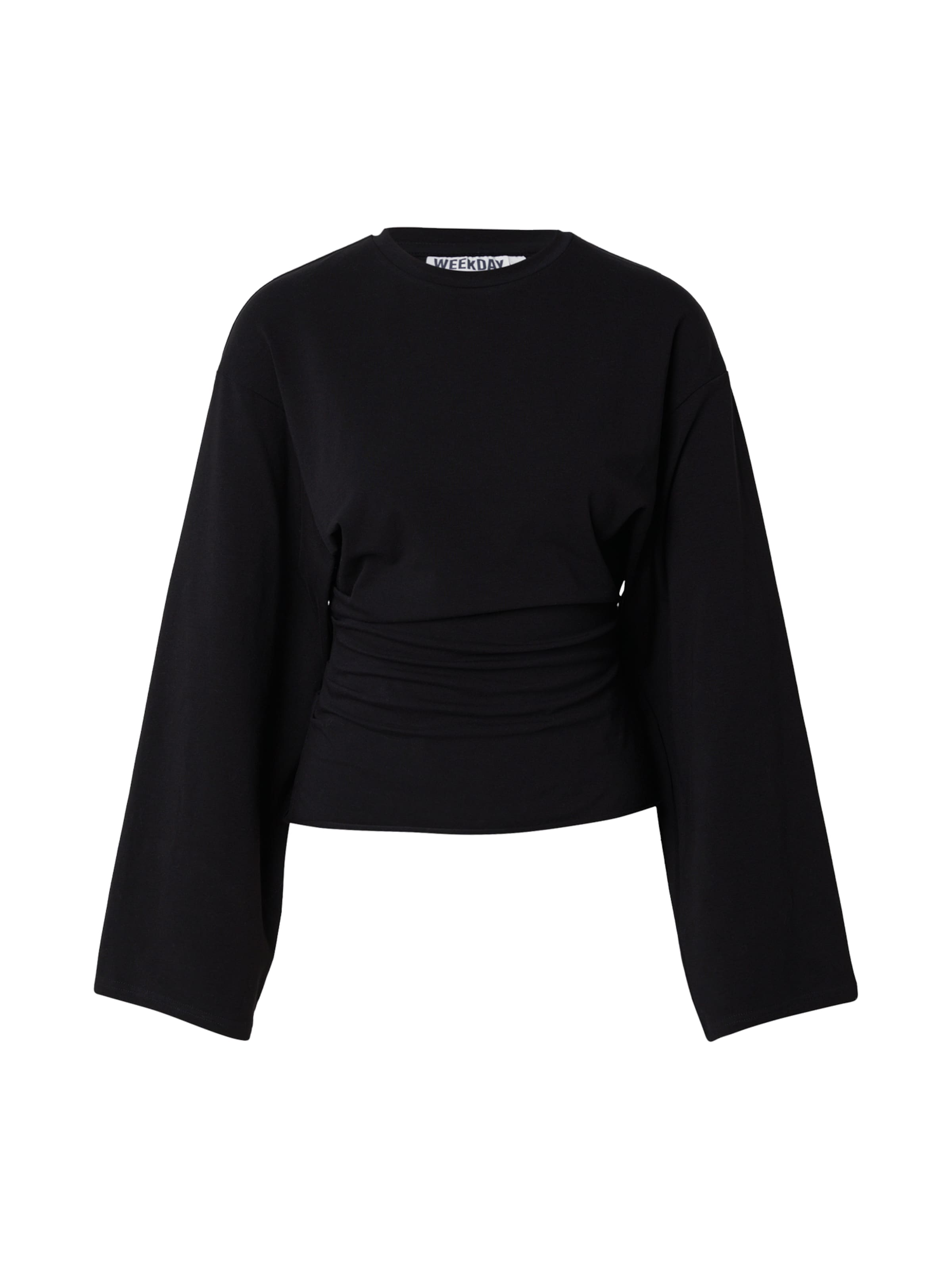 WEEKDAY Shirt in Zwart: voorkant