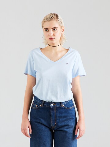 T-shirt Tommy Jeans en bleu : devant