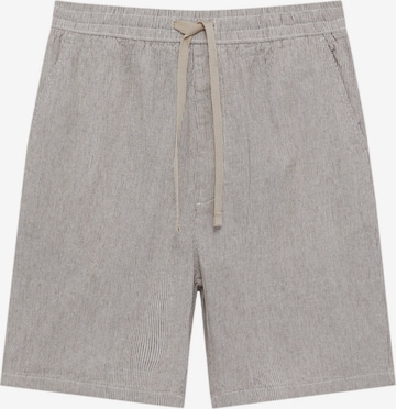 Pull&Bear Trousers in Beige: front