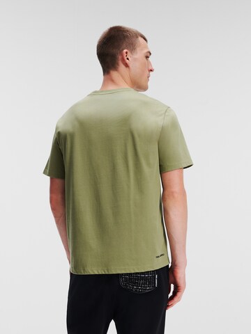 Karl Lagerfeld - Camisa 'Wax Seal' em verde