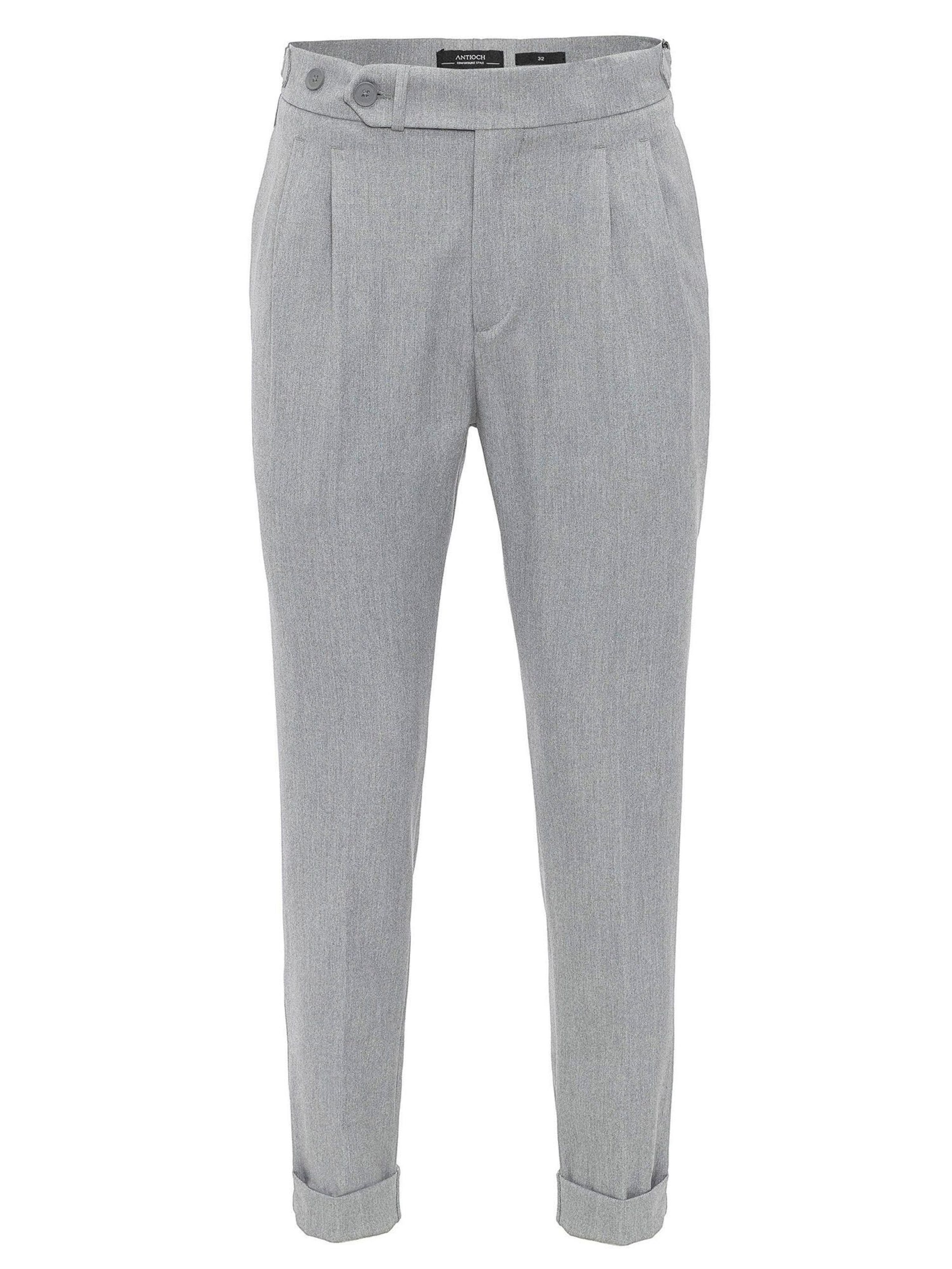 Antioch Παντελόνι με τσάκιση σε γκρι: μπροστά