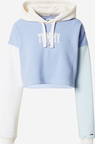 Sweat-shirt Tommy Jeans en bleu : devant