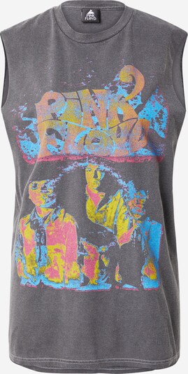 TOPSHOP Top 'Pink Floyd' u svijetloplava / tamo siva / svijetlozelena / crvena, Pregled proizvoda