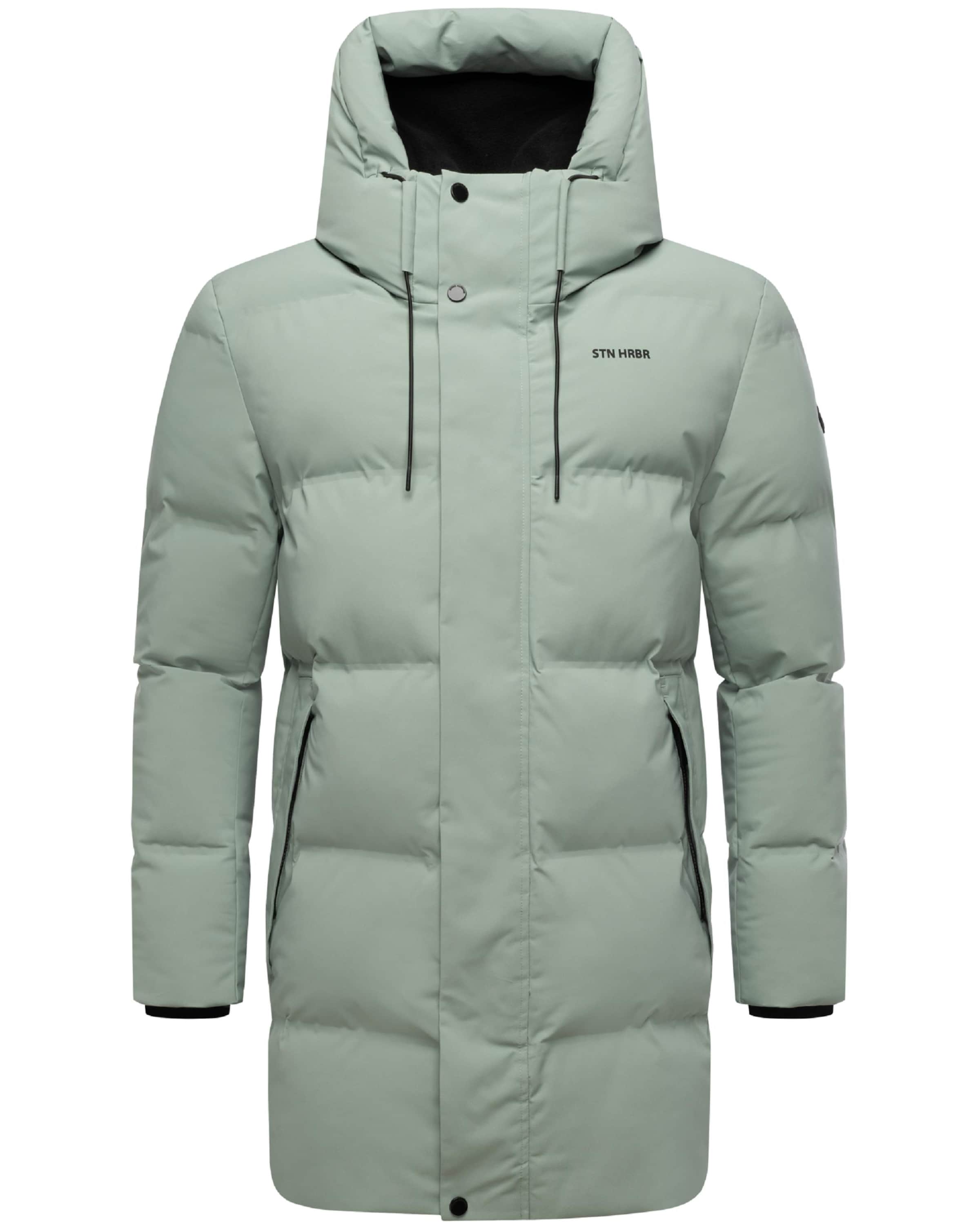 STONE HARBOUR Χειμερινό παλτό 'Darianoo XX' σε πράσινο: μπροστά