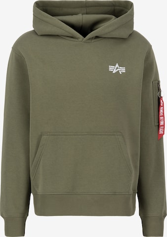 ALPHA INDUSTRIES Μπλούζα φούτερ σε πράσινο: μπροστά