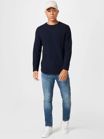 Only & Sons Sweater 'Trough' in Blue