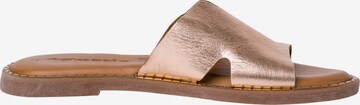 TAMARIS Mules in Gold