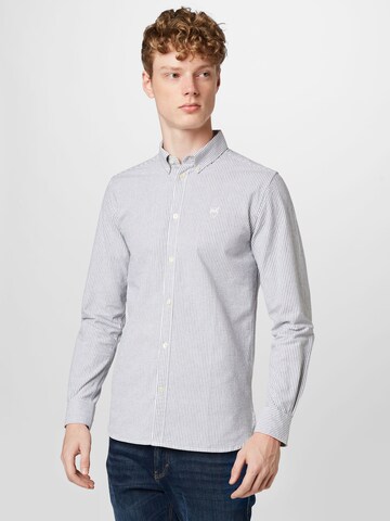 KnowledgeCotton Apparel Regular fit Overhemd in Wit: voorkant