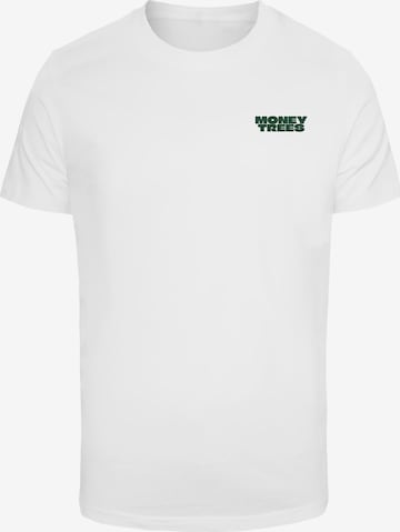 T-Shirt 'Money Trees' Mister Tee en blanc : devant