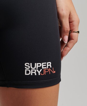 Skinny Pantalon de sport Superdry en noir