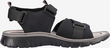 Rieker Hiking Sandals in Black