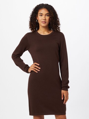 ESPRIT Knitted dress in Brown: front