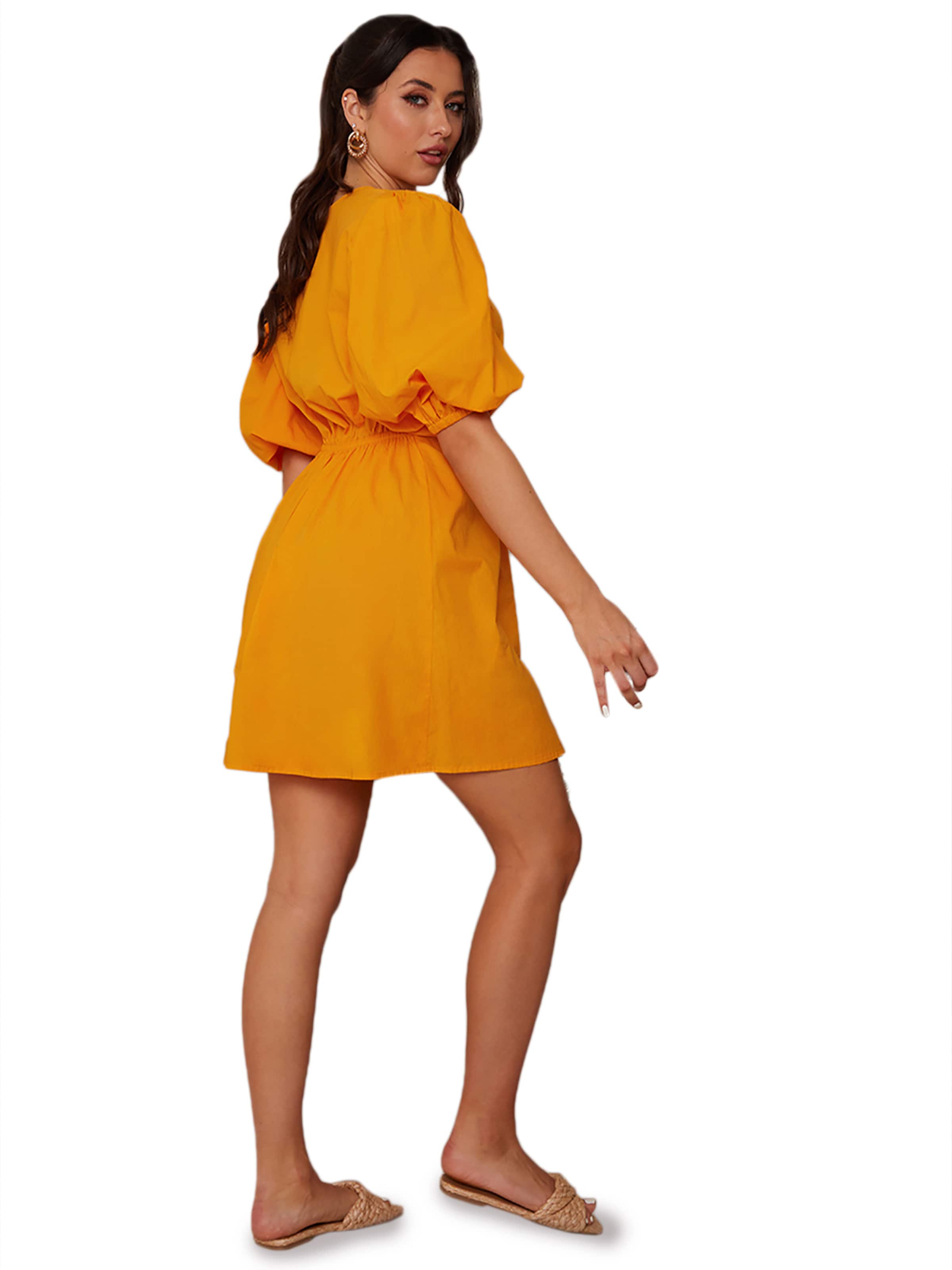 Chi Chi London Dress in Orange ABOUT YOU