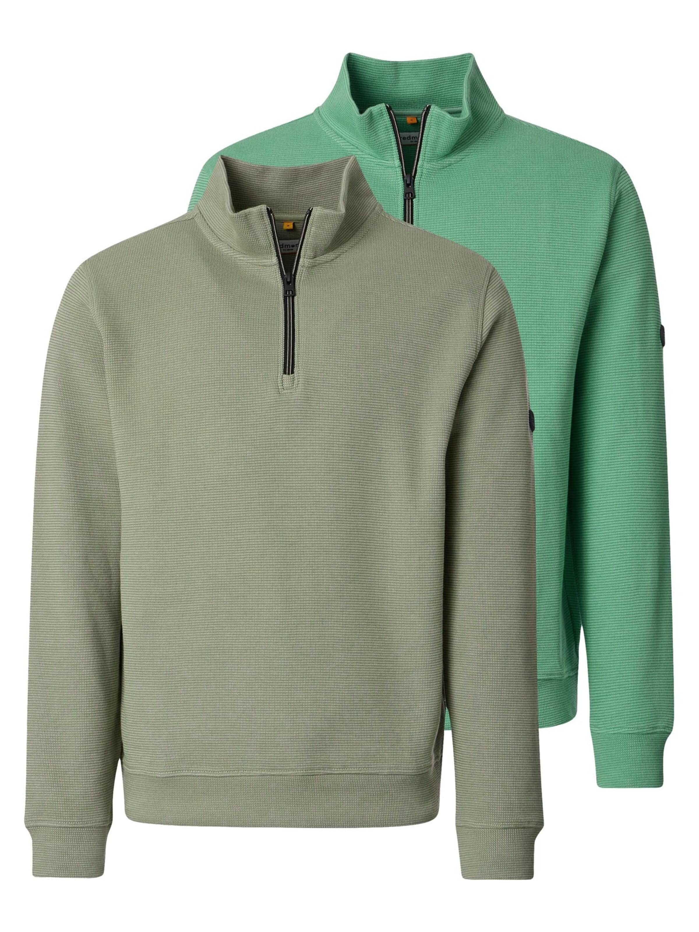 redmond Pullover 'Basic'‌‌‌‌‌‌‌‌‌ in Grün: Vorderseite