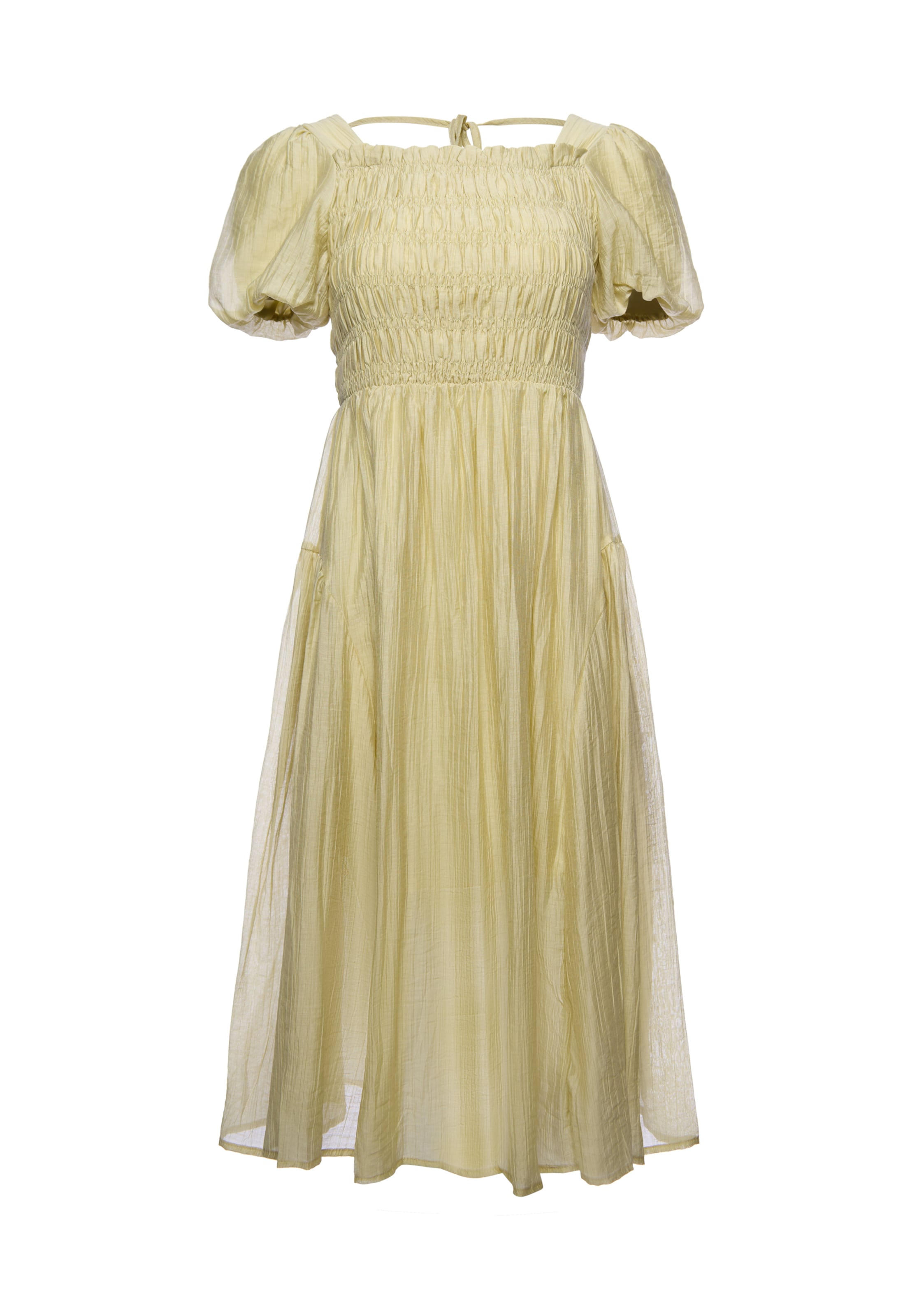 faina - Vestido en verde: frente