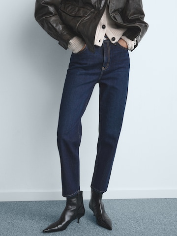 MANGO Vrečasti Kavbojke 'MOM2000' | modra barva: sprednja stran