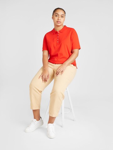 Tommy Hilfiger Curve Poloshirt in Rot