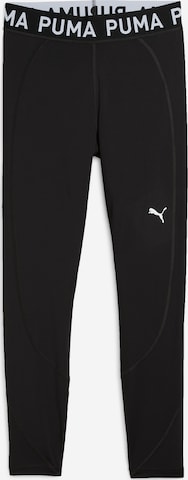 Skinny Pantalon de sport 'Strong' PUMA en noir : devant