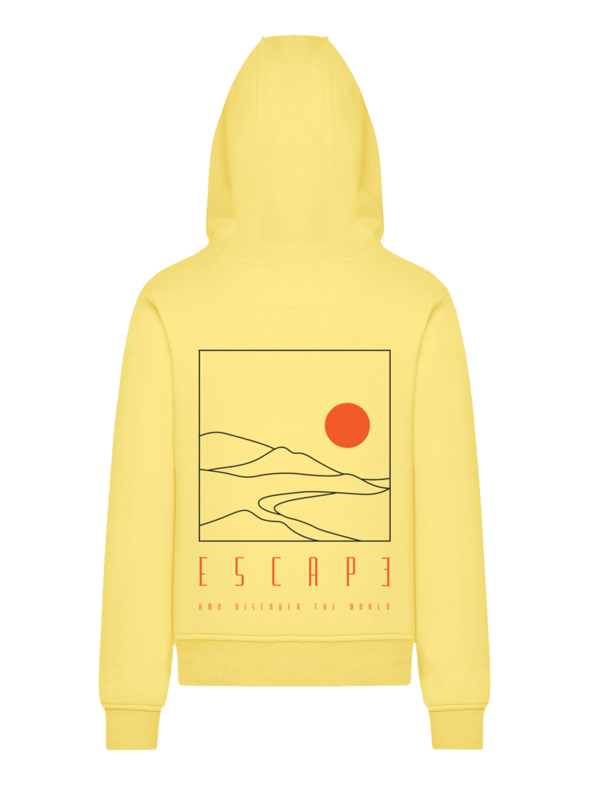 F4NT4STIC Sweatshirt 'Escape Discover the World Landscape' in Gelb