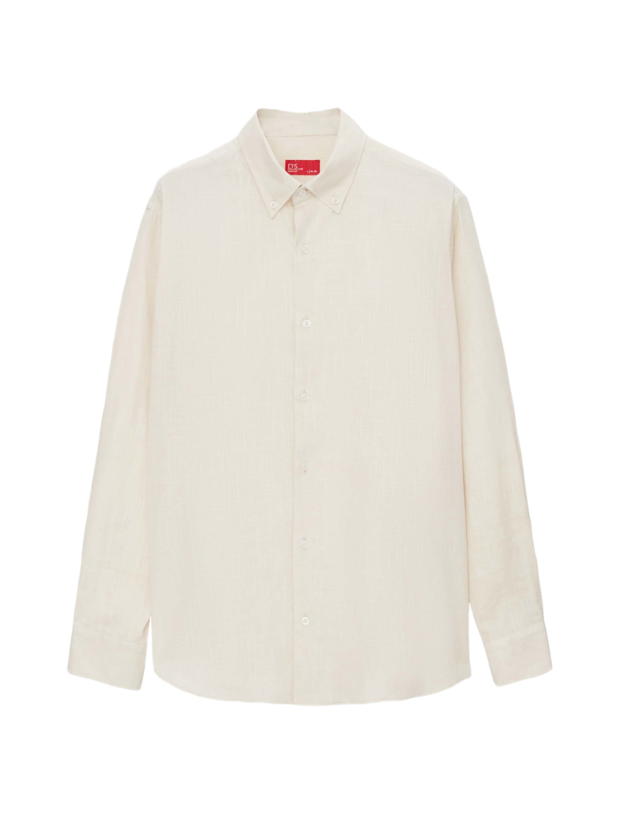 D’S Damat Overhemd in Beige: voorkant