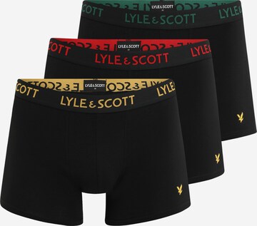 Lyle & Scott - Calzoncillo boxer 'BARCLAY' en negro: frente