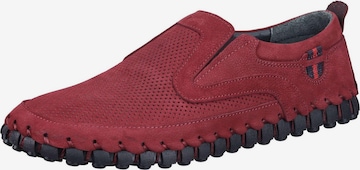 MANITU Classic Flats in Red: front