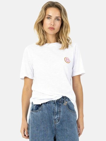 Coster Copenhagen - Top ' SMILE ' en blanco: frente