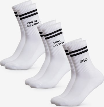 Occulto - Calcetines deportivos 'William' en blanco: frente