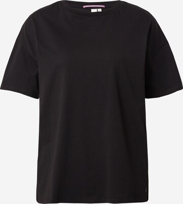 QS Oversized shirt in Black: front