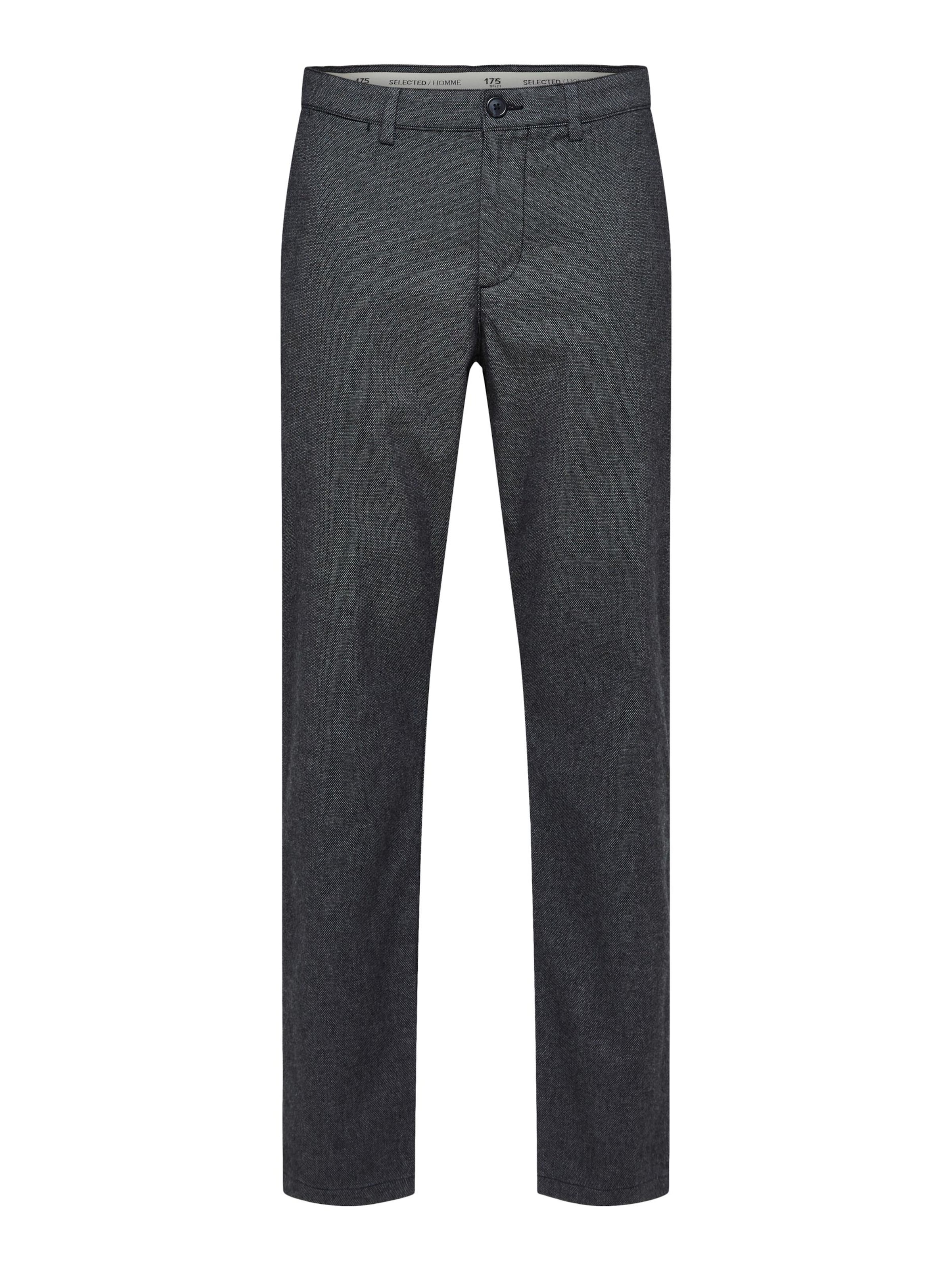 SELECTED Брюки-чинос 'Miles' в Черный: спереди
