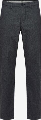 Regular Pantalon chino 'Miles' SELECTED HOMME en noir : devant