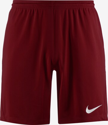 NIKE Regular Workout Pants in Red: front