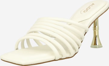 ALDO Mule 'HARPA' in White: front