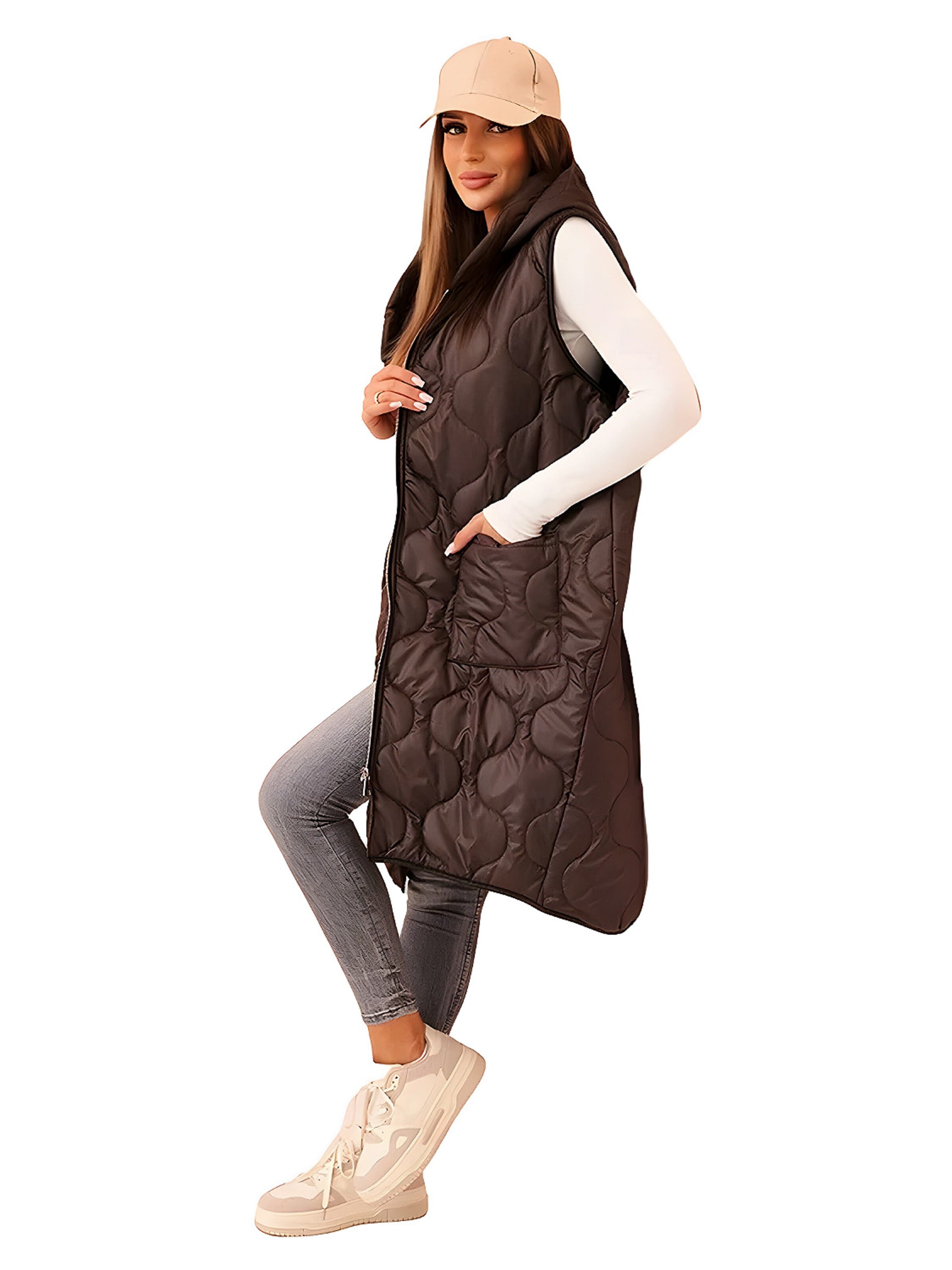 Lumera Tussenjas in Bruin: voorkant