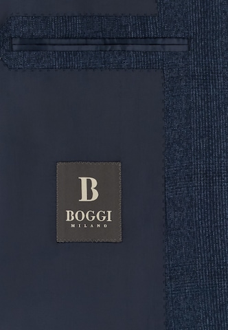 Boggi Milano Regular Fit Business-Sakko in Blau: Vorderseite