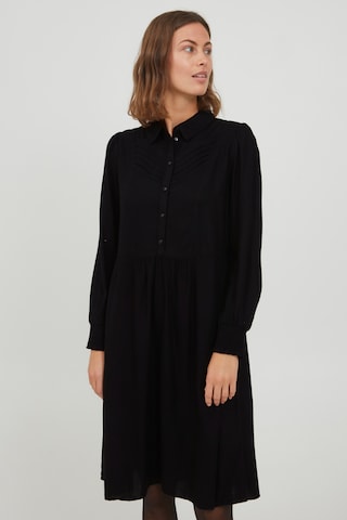 Fransa Shirt Dress in Black: front